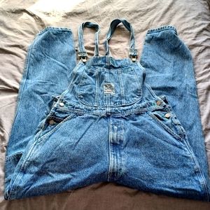 Vintage denim overalls
